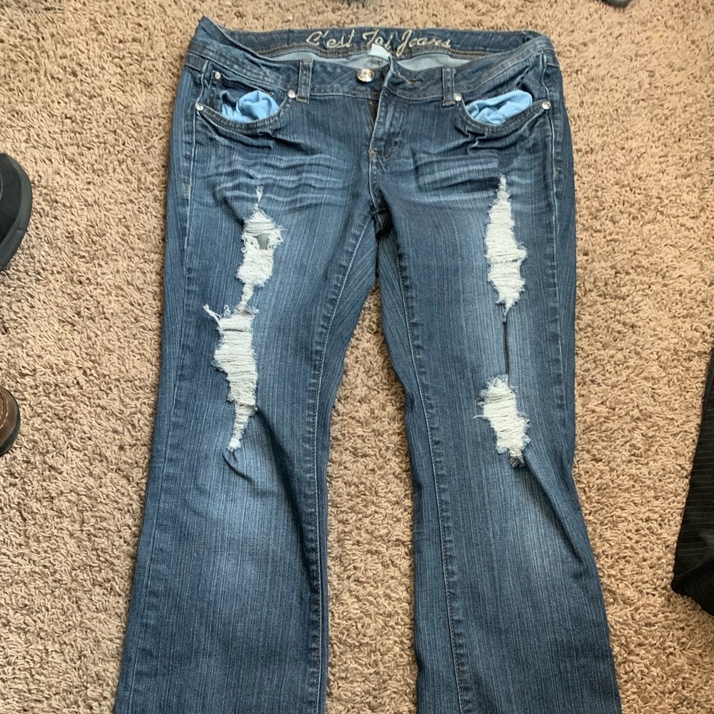 Comfy flare jeans